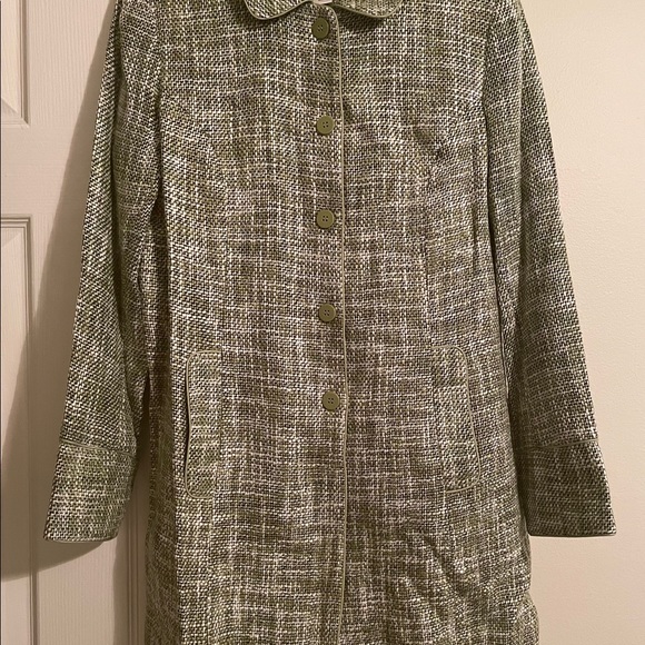 Dialogue Tweed Acrylic/Linen Blend Button Coat - Picture 3 of 11